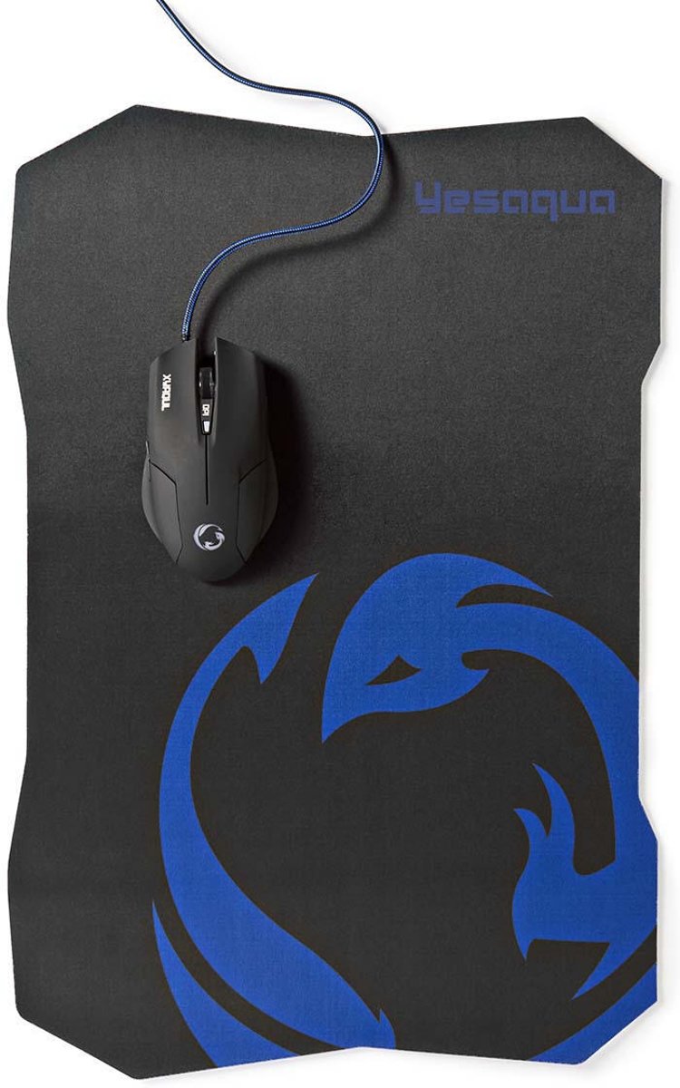 Gaming-set muis en muismat | Bedrade muis | 1600 dpi | 6 knoppen